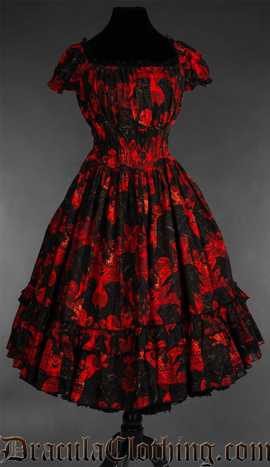 Vampire Bats Gothabilly Dress - Image 3
