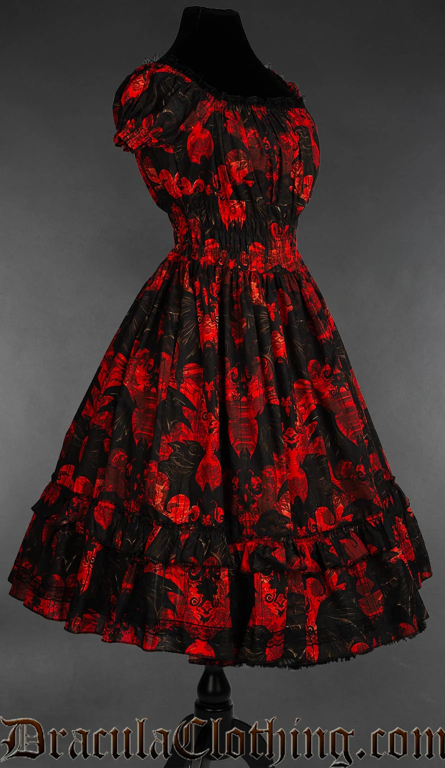 Vampire Bats Gothabilly Dress - Image 5