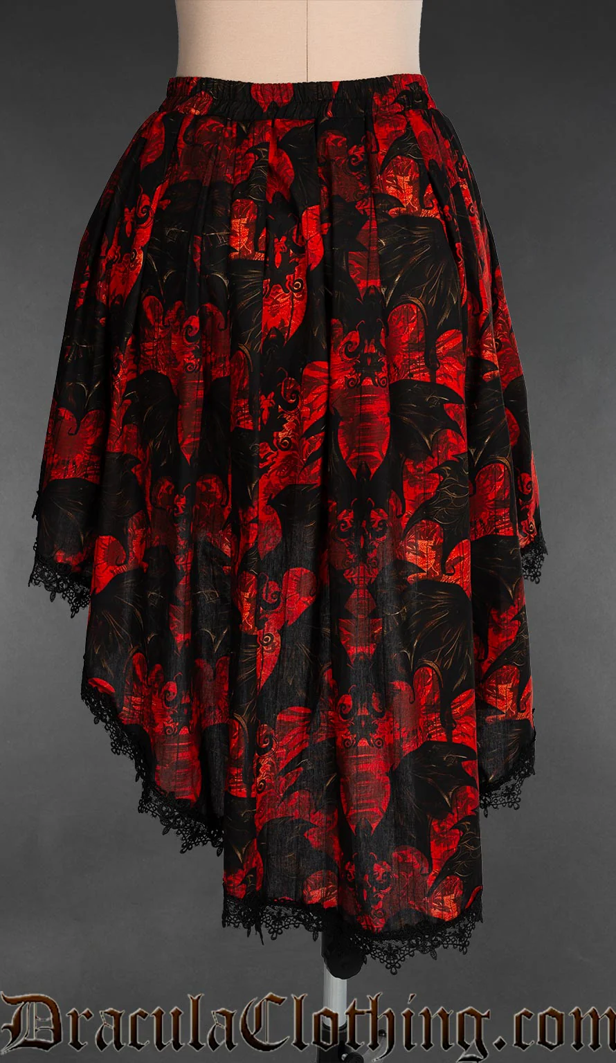 Vampire Bats High Low Skirt - Image 3