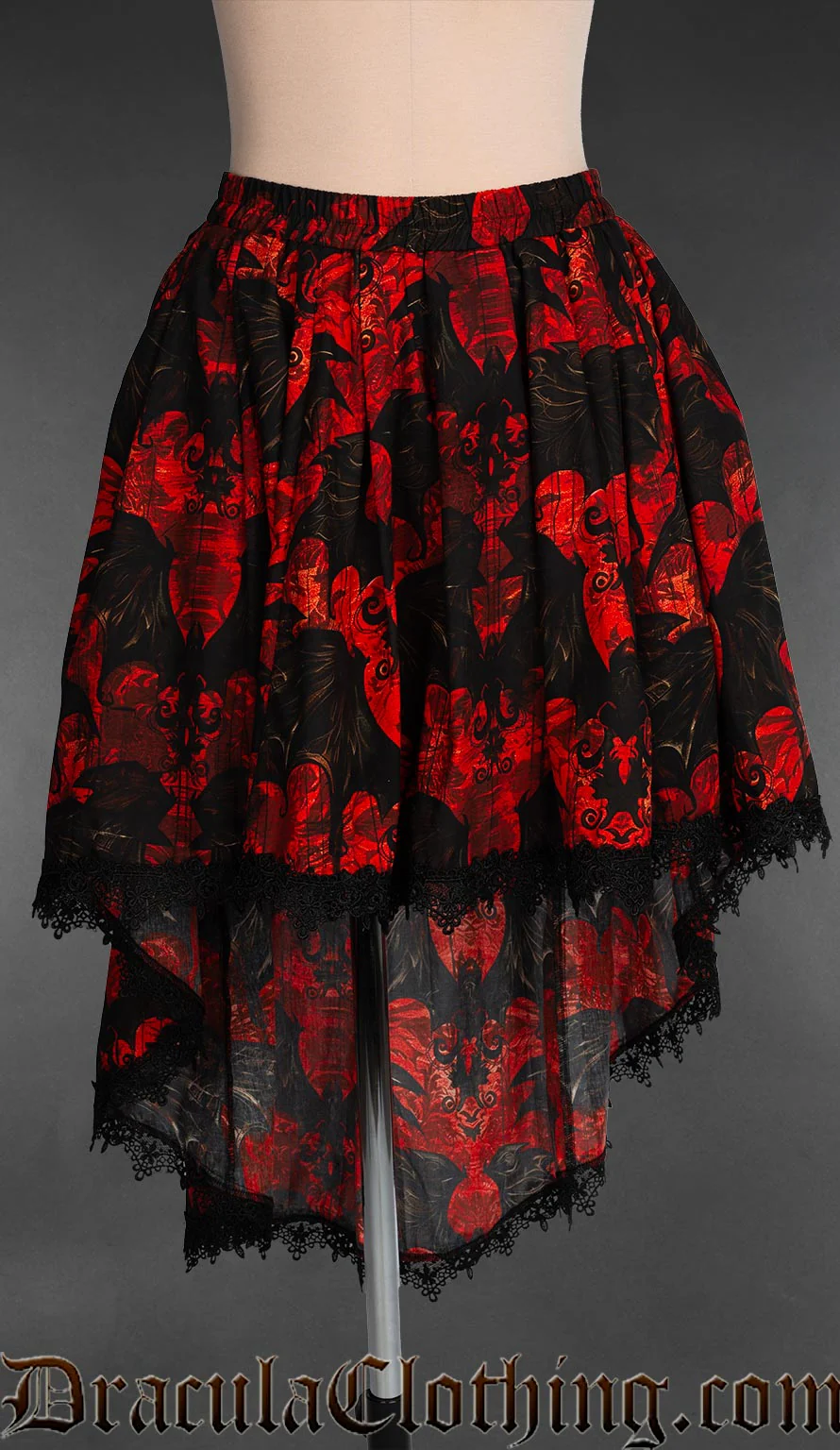 Vampire Bats High Low Skirt - Image 4