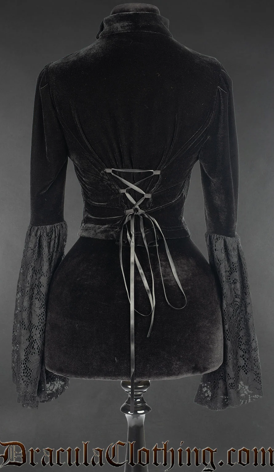 Velvet And Lace Victorian Jacket - Image 3