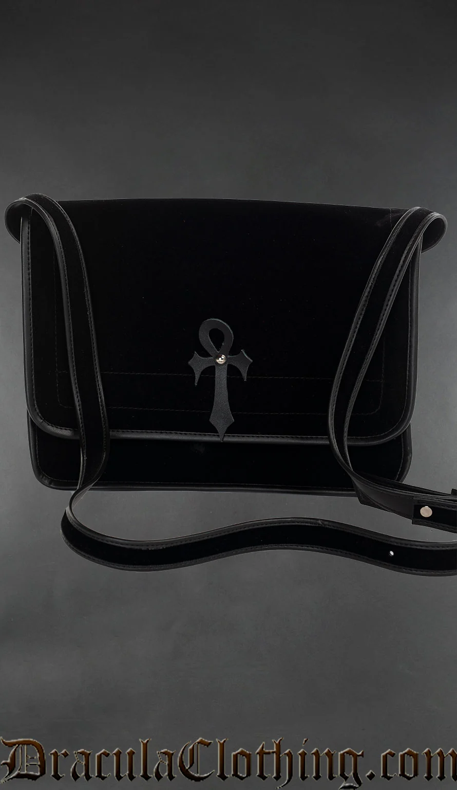 Velvet Ankh Shoulder Bag