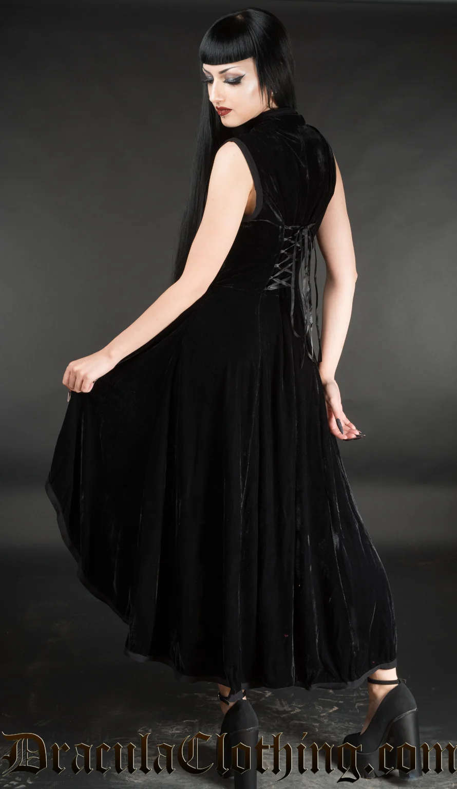 Velvet Choker Dress - Image 2