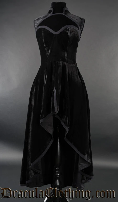 Velvet Choker Dress - Image 4