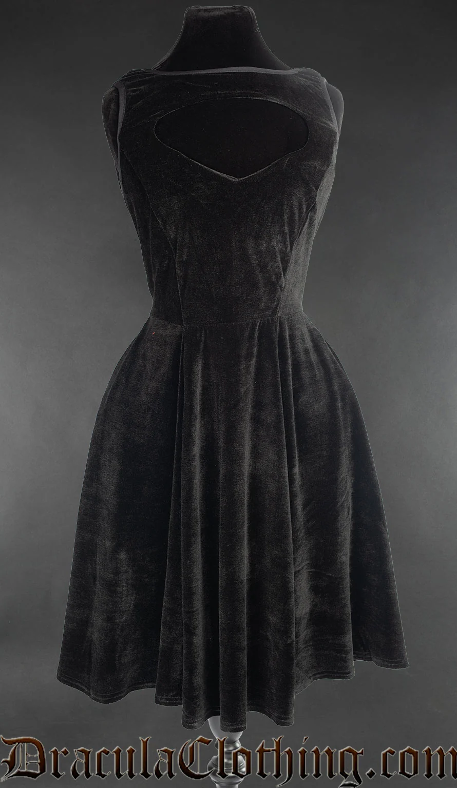 Velvet Cutout Dress - Image 3