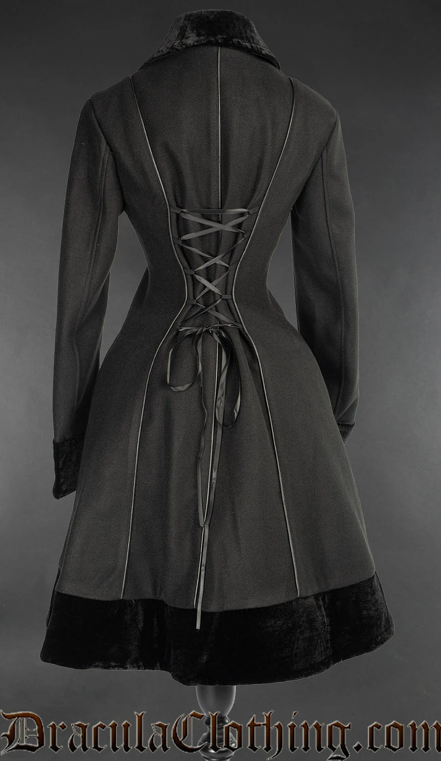 Velvet Details Pocket Coat - Image 4