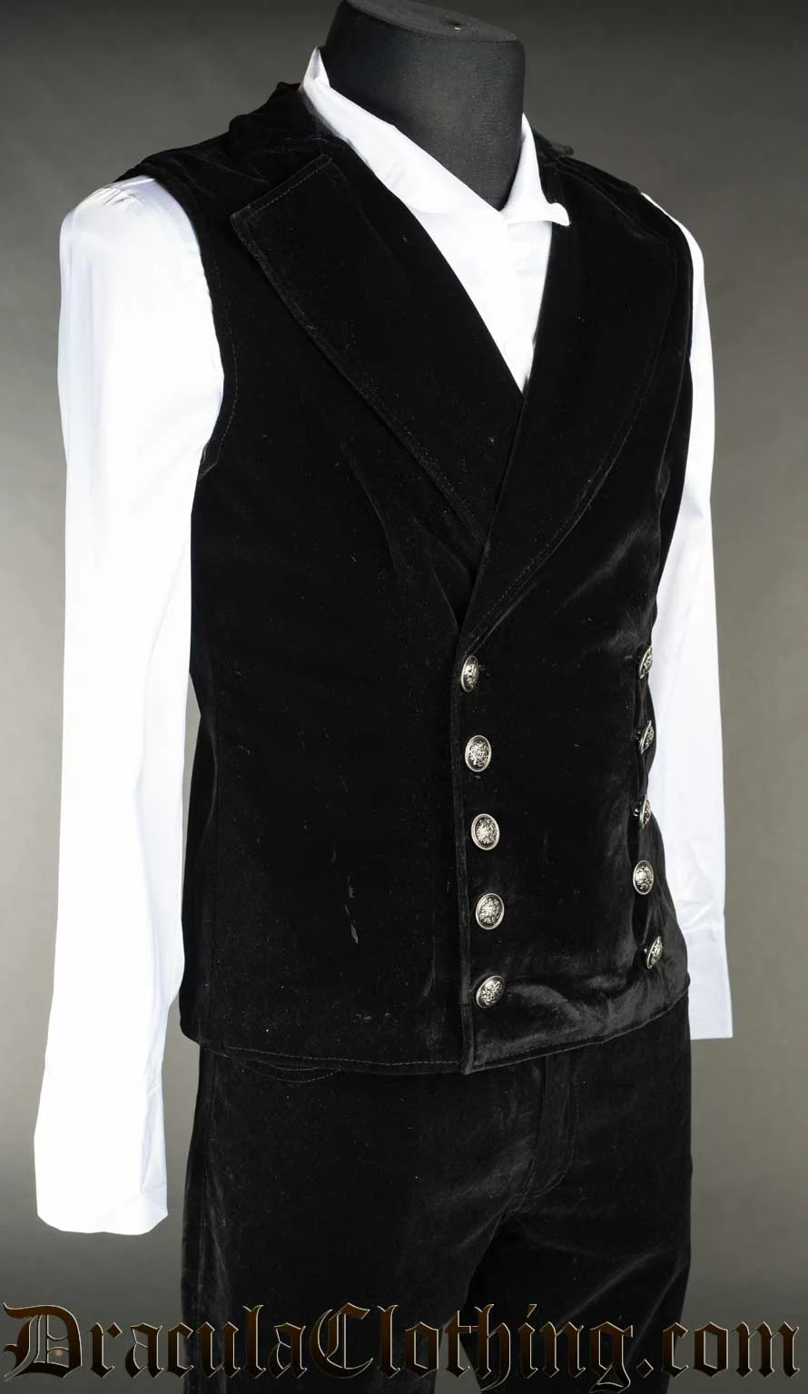 Velvet Double Buttoned Vest - Image 2
