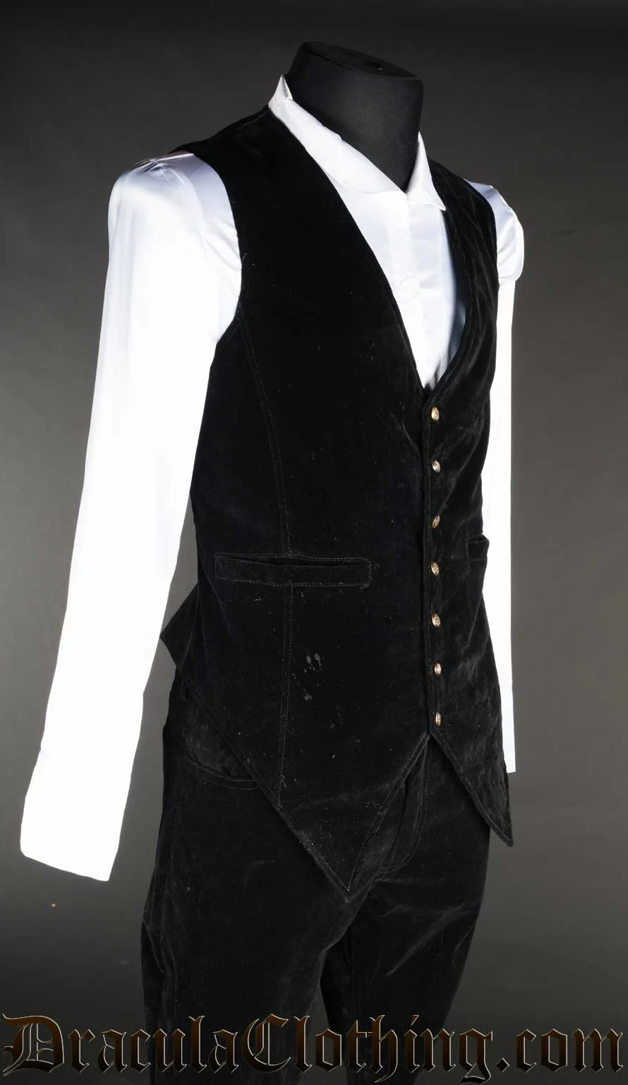 Velvet Long Vest - Image 3