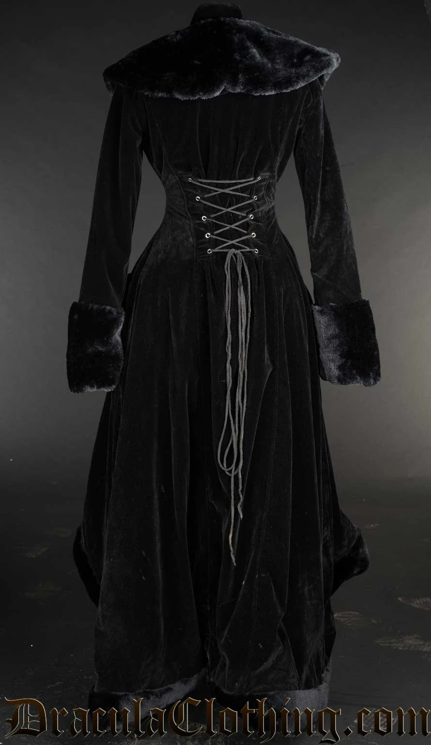 Velvet Pocket Winter Coat - Image 2