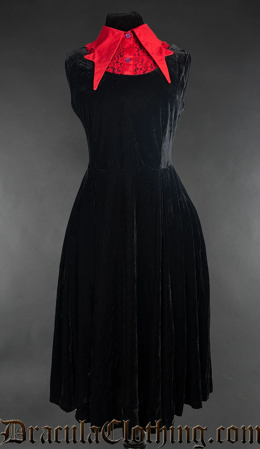 Velvet Princess Collar Dress - Image 12