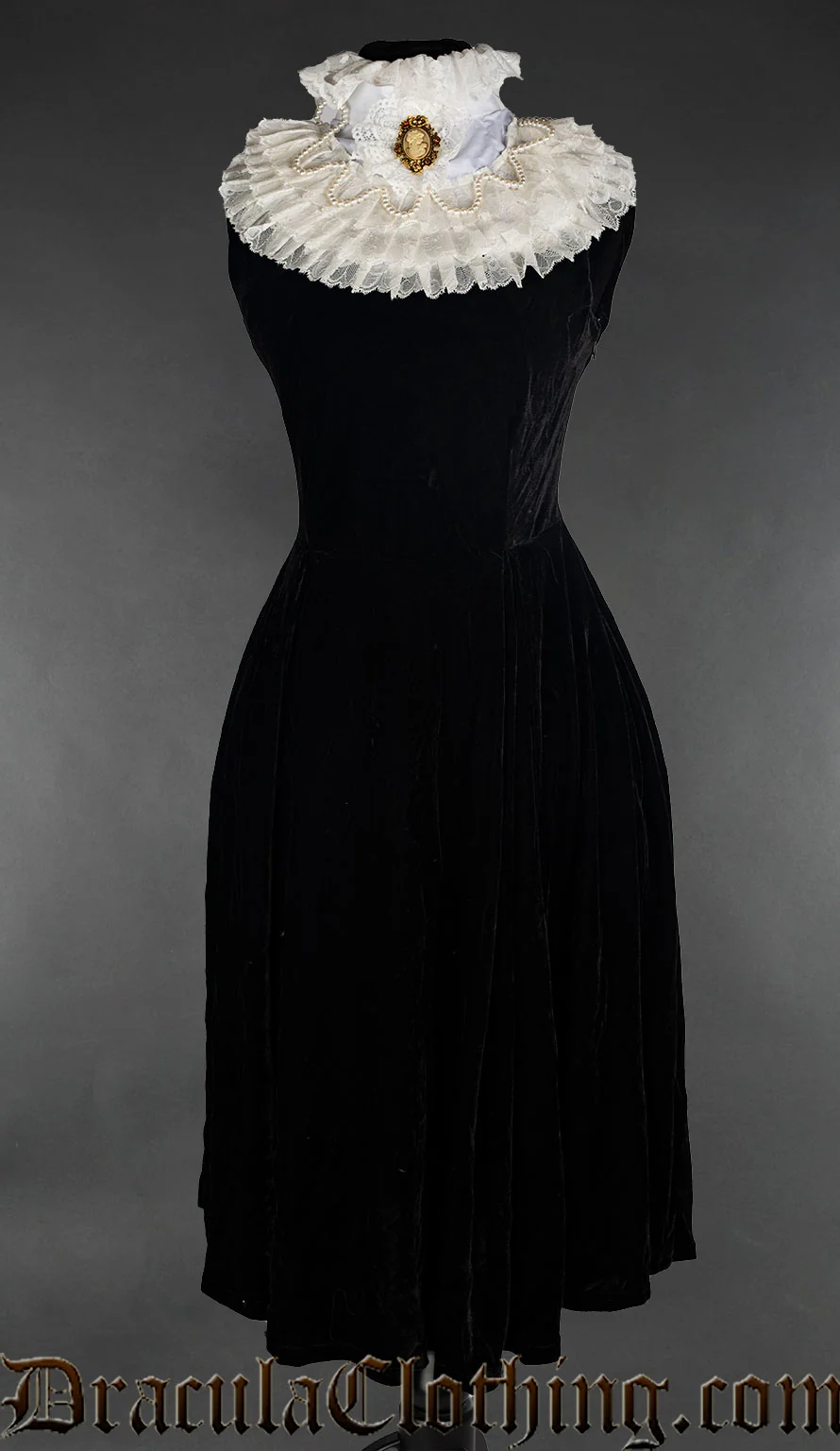 Velvet Princess Collar Dress - Image 15