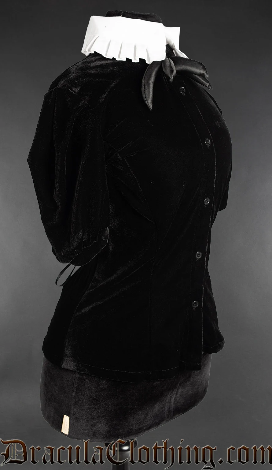 Velvet Regency Short Sleeved Blouse - Image 3