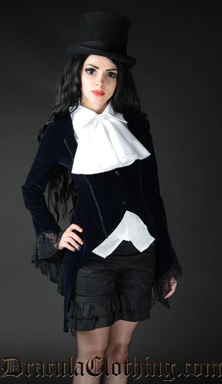Midnight Blue Velvet Tailcoat - Image 6