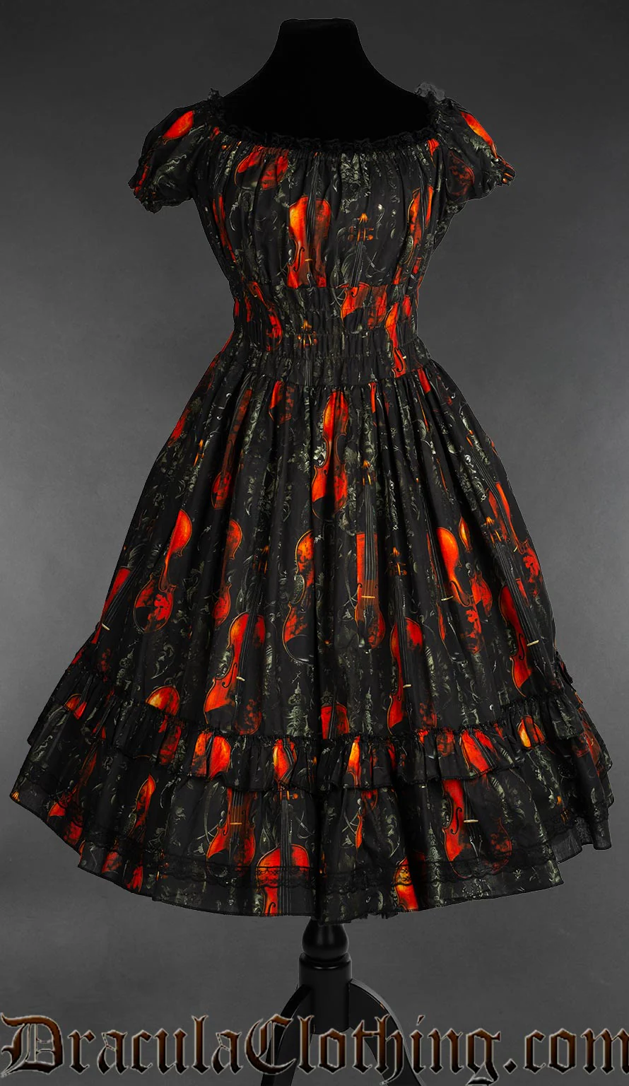 Violins Gothabilly Dress - Image 3