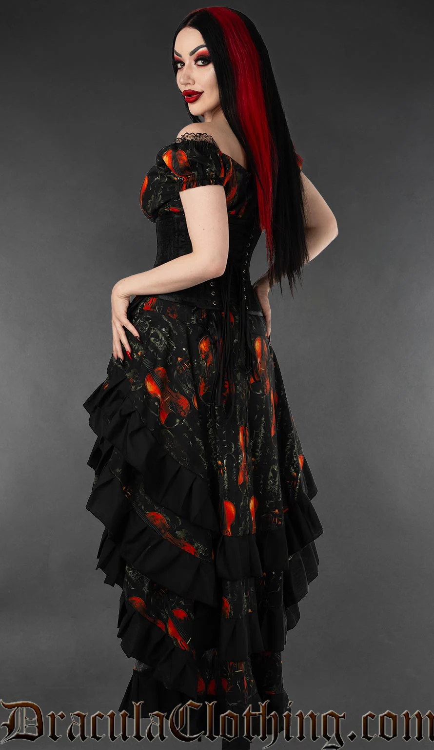 Violins Gothabilly Dress - Image 4