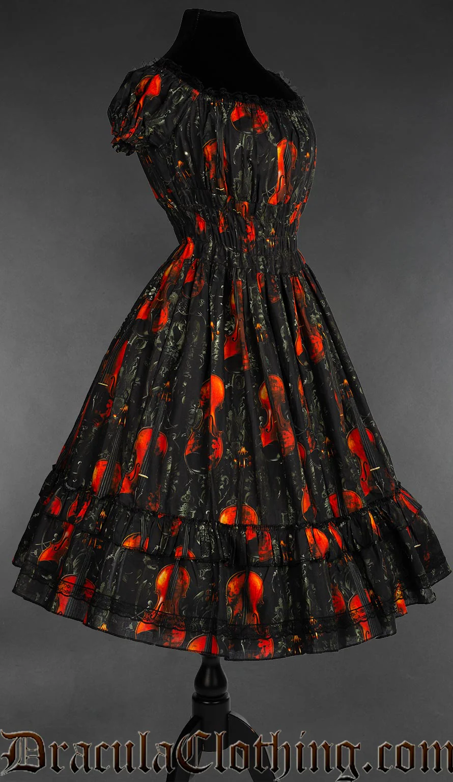 Violins Gothabilly Dress - Image 5