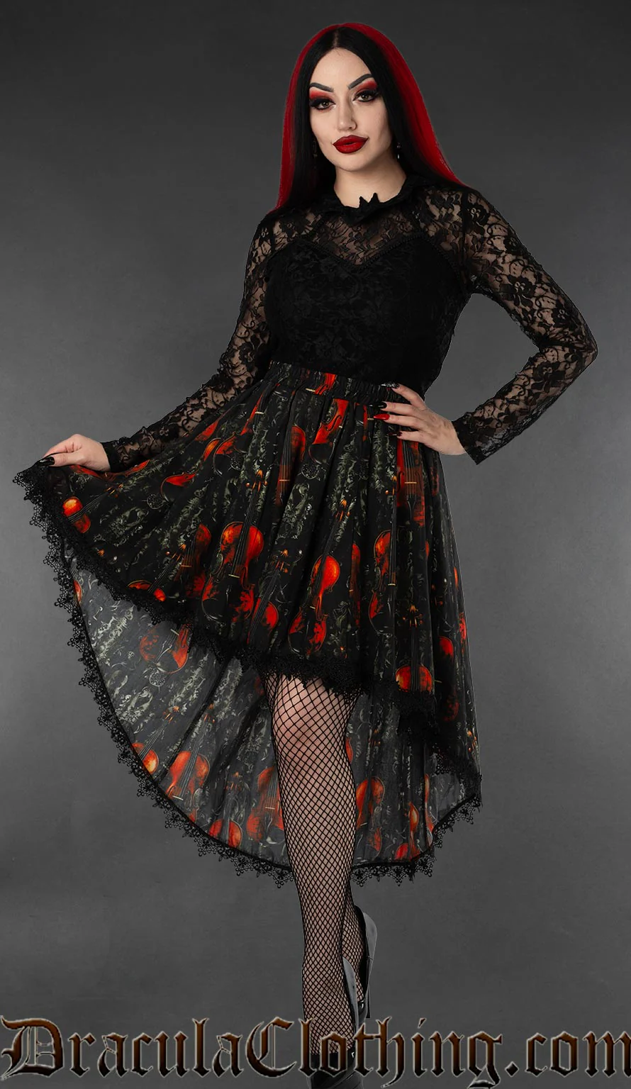 Violins High Low Skirt