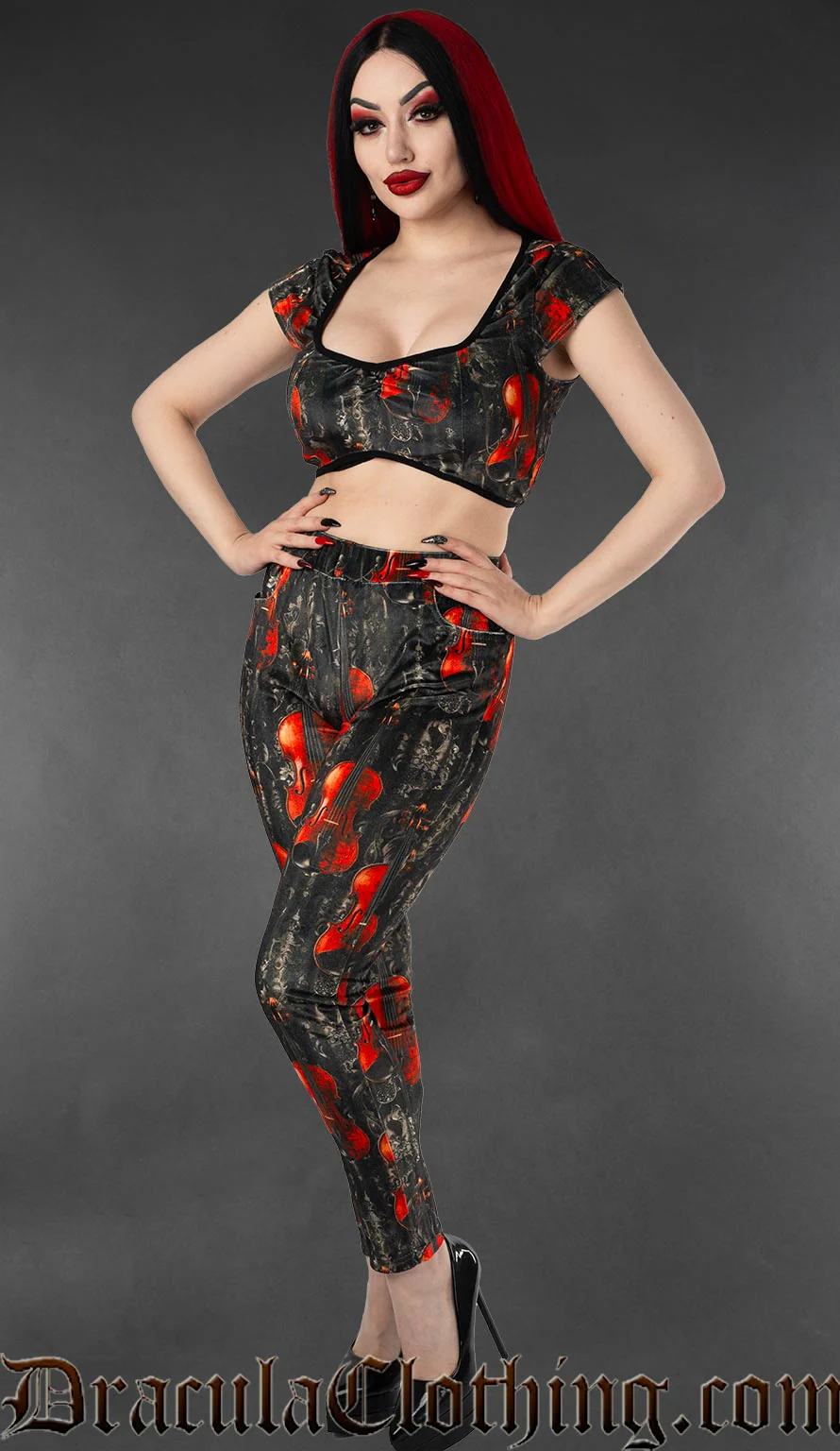 Violins Velvet Leggings