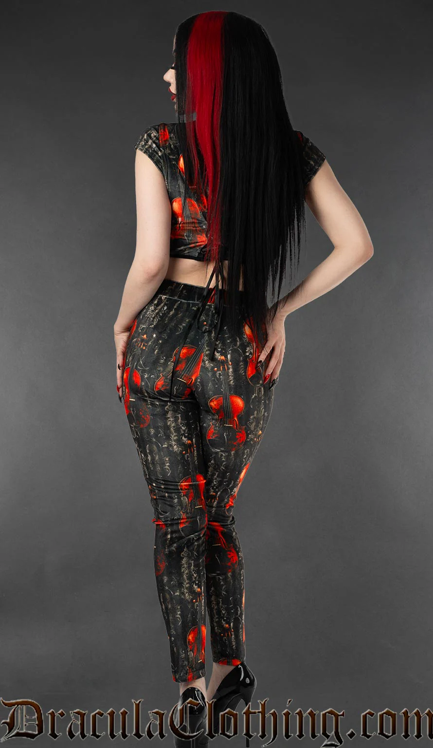 Violins Velvet Leggings - Image 2