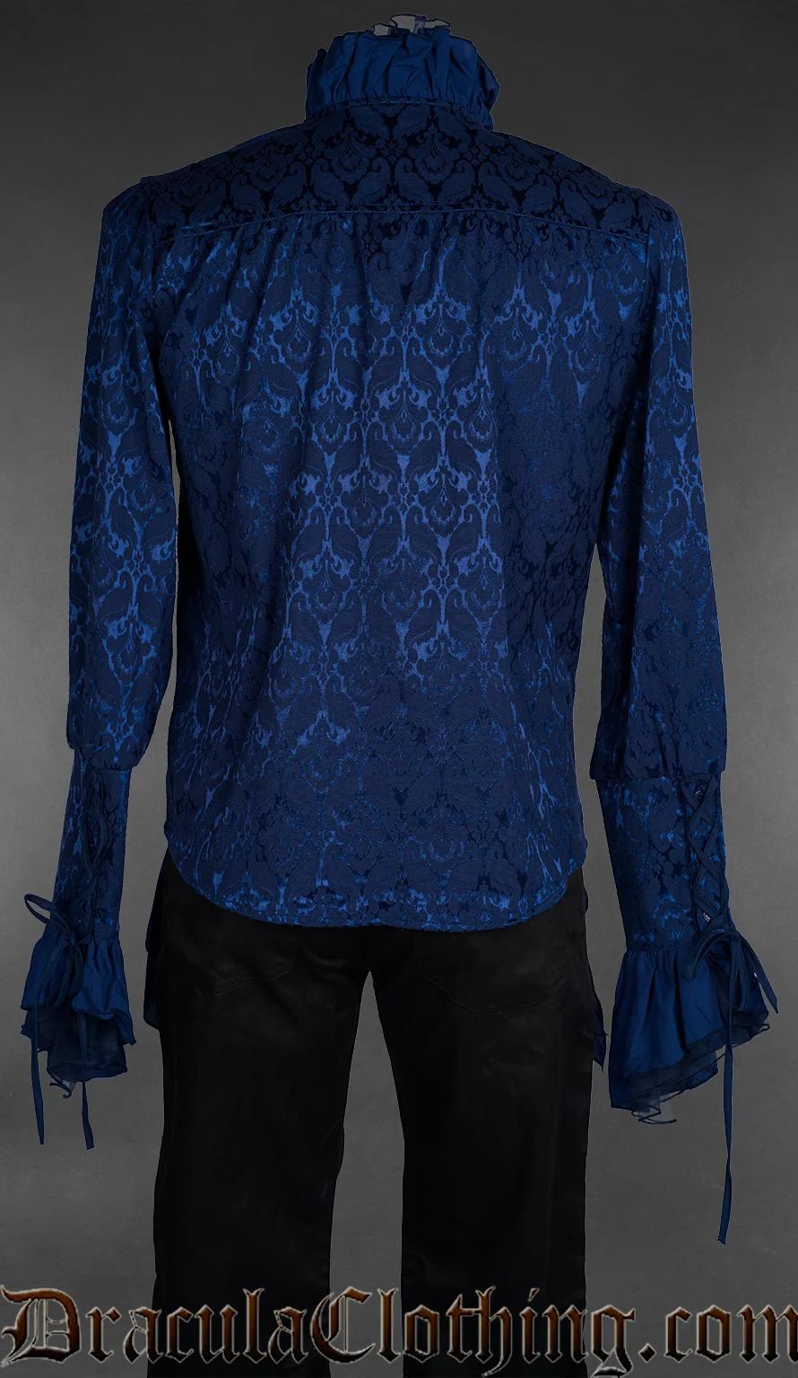 Blue Brocade Aristocrat Shirt - Image 2