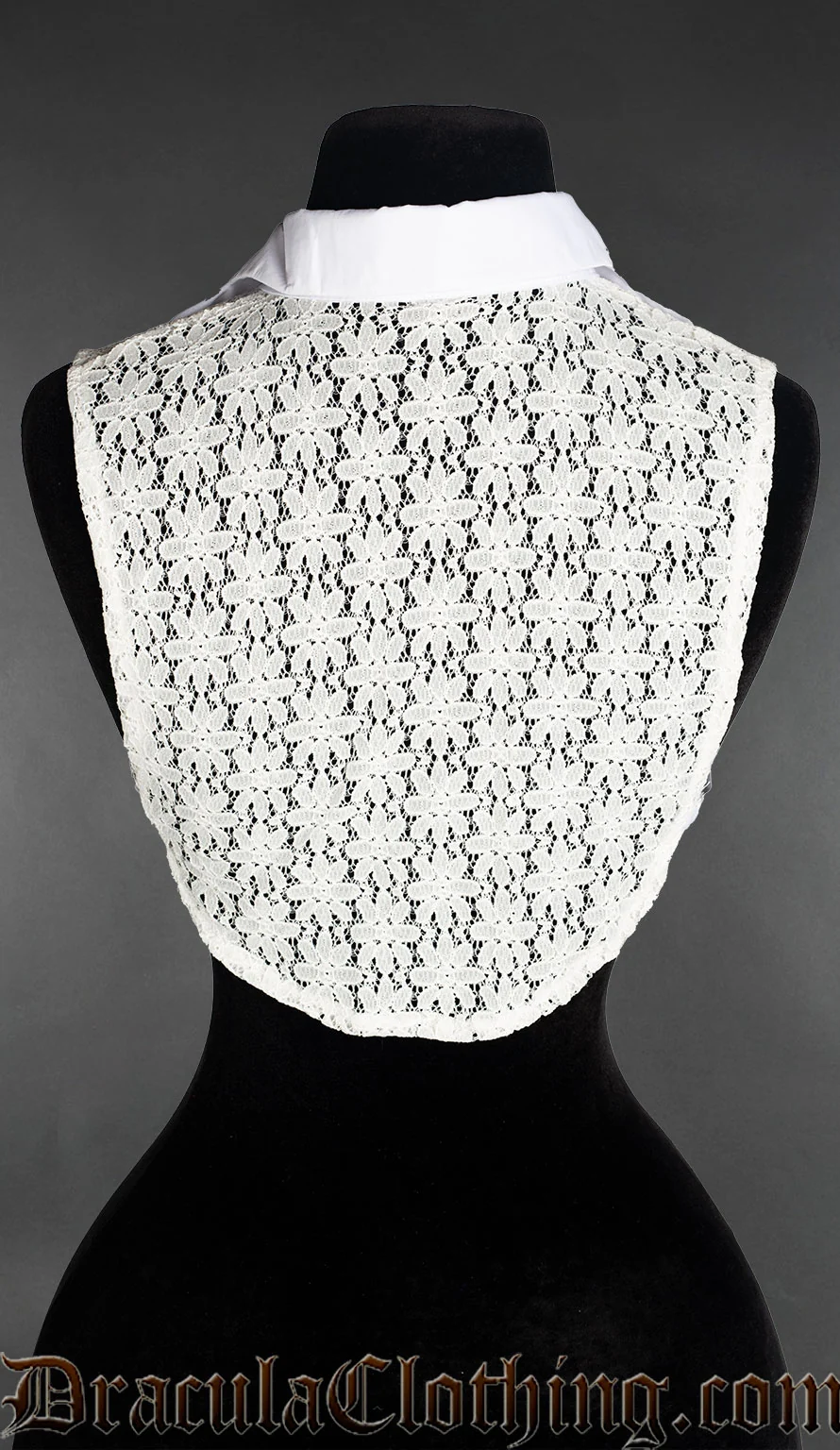 White Bat Lapel Collar - Image 3