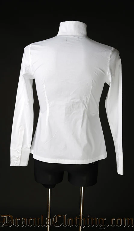 White Cotton Naval Shirt - Image 2