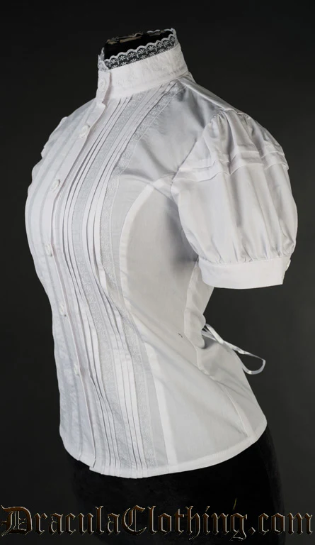 White Edwardian Blouse - Image 6