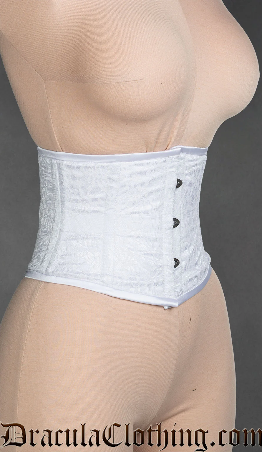 White Lace Laceless Corset - Image 3