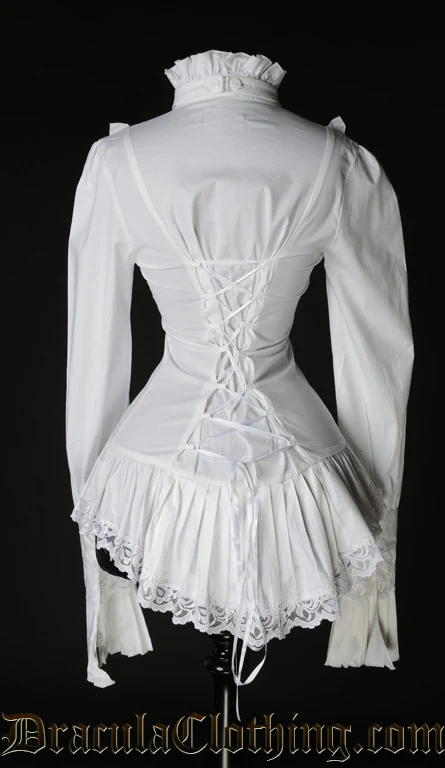 White Ruffle Blouse - Image 3