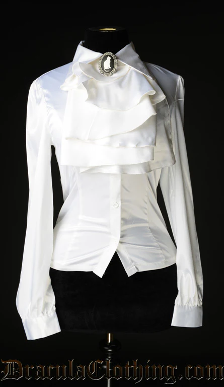 White Satin Marquess Blouse
