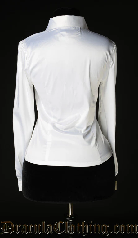 White Satin Marquess Blouse - Image 3