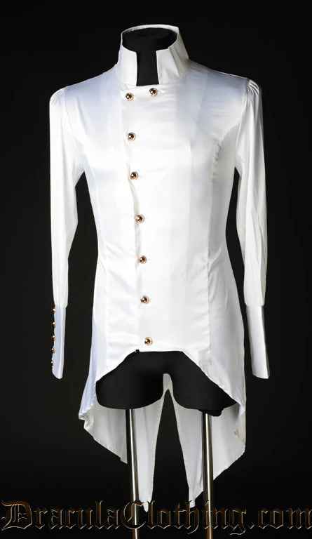 White Satin Regal Shirt