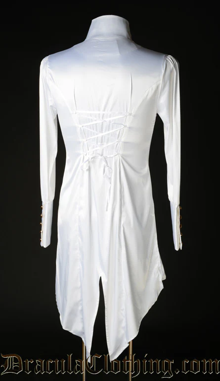 White Satin Regal Shirt - Image 2