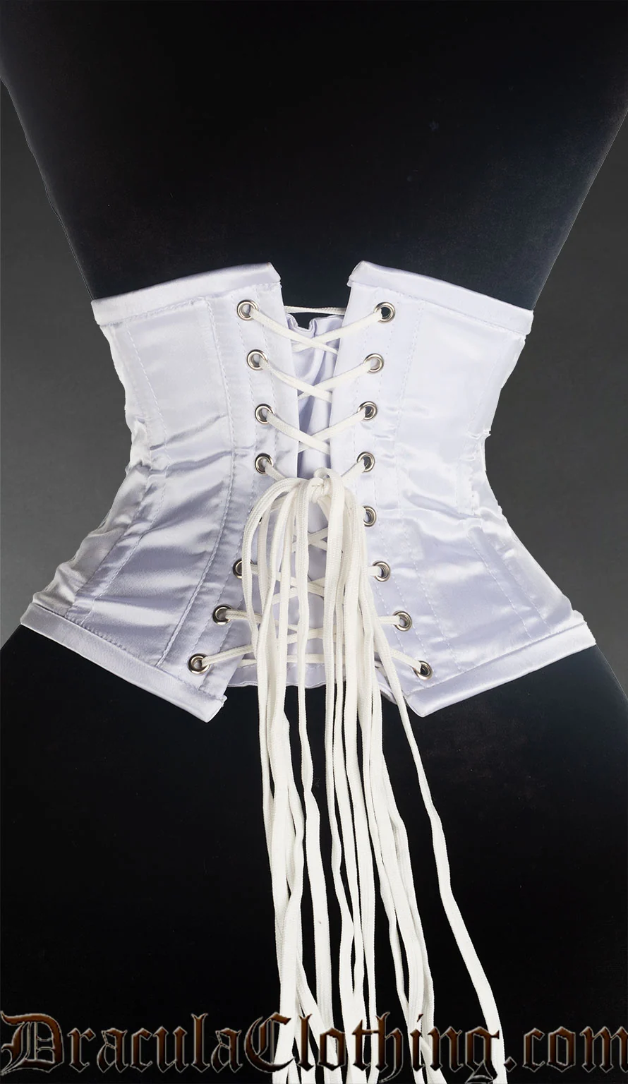 White Satin Waist Cincher - Image 2
