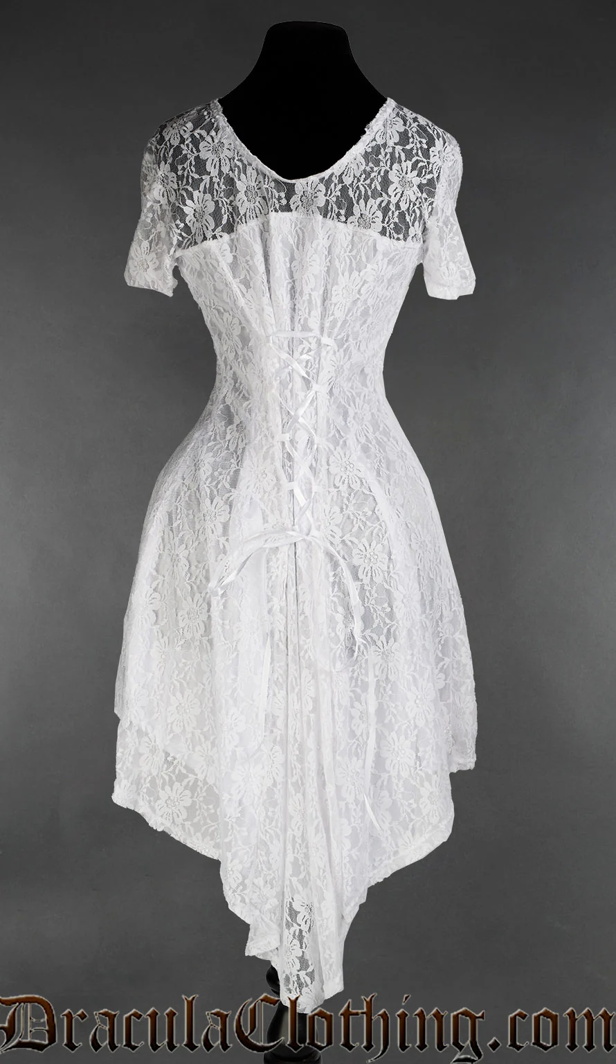 White Sweet Lace Dress - Image 3